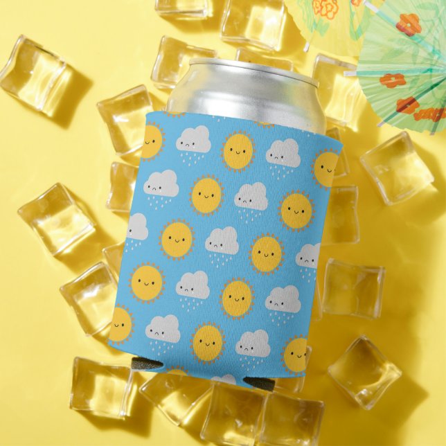 Enfriador De Latas Kawaii Sun & Rain (Verano in situ)