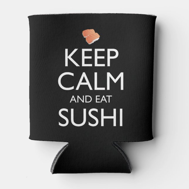 Enfriador De Latas Keep Calm And Eat Sushi (Anverso)