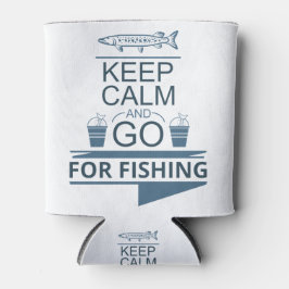 Enfriador De Latas Keep calm and go for fishing