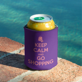 Enfriador De Latas Keep Calm and Go Shopping