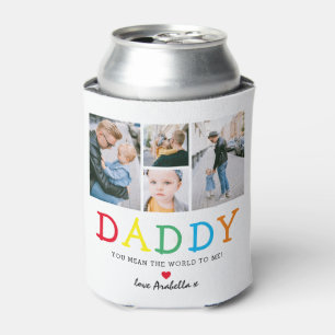 Enfriador De Latas Keepsake, Collage de fotos 'Daddy' personalizado p