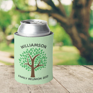 Enfriador De Latas Keepsake del árbol de la Reunión de Familia Person