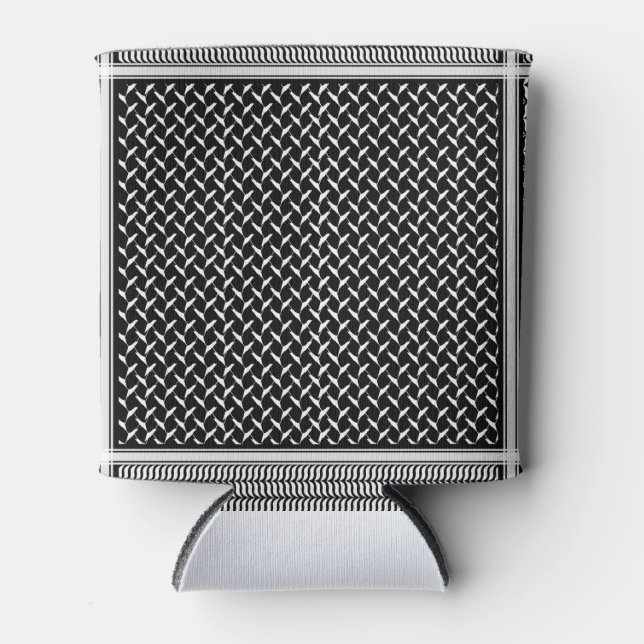 Enfriador De Latas Keffiyeh palestino (Anverso)