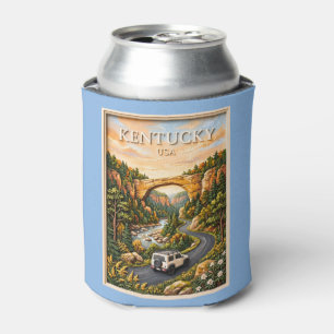Enfriador De Latas Kentucky USA Viaje por carretera en 3D Texturizado