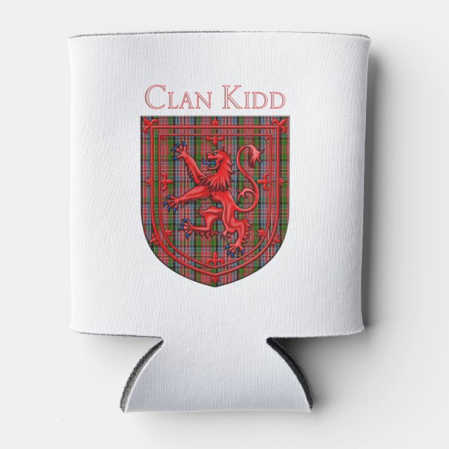 Enfriador De Latas Kidd Tartan Scottish Plaid Lion Rampant (Anverso)