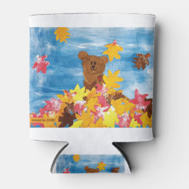 Enfriador De Latas KidsArt para CHOC - Oso de hojas de otoño