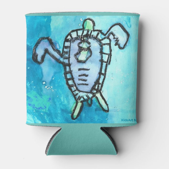 Enfriador De Latas KidsArt para CHOC - Tortuga marina (Anverso)