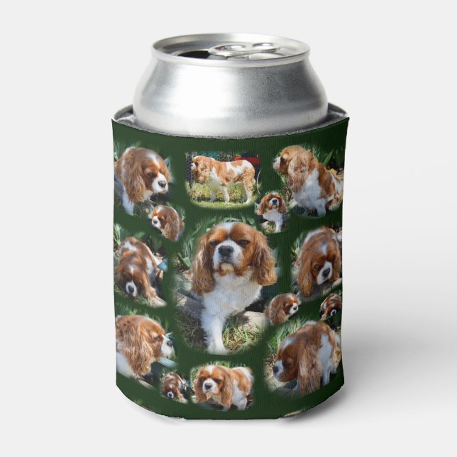 Enfriador De Latas King Charles Cavalier Dog Collarge, (Lata Anverso)