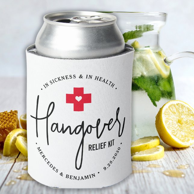 Enfriador De Latas Kit de alivio de la resaca para la boda personaliz (Subido por el creador)