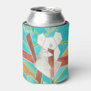Enfriador De Latas Koala en árbol Arte abstracto original