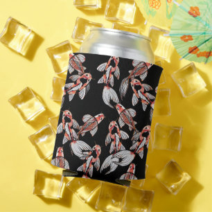 Enfriador De Latas Koi Fish Pond Amantes de la Naturaleza Art Koi Pon