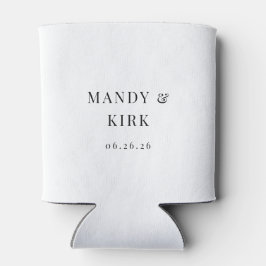 Enfriador De Latas Koozie de boda personalizado | Manga para lata par