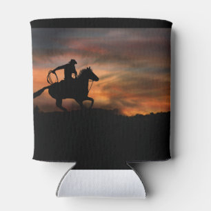 Enfriador De Latas Koozie de Vaquero Country Western Roping