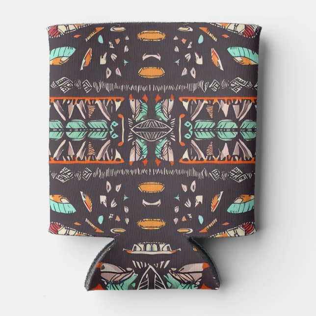 Enfriador De Latas Koozie occidental bohemio (Anverso)