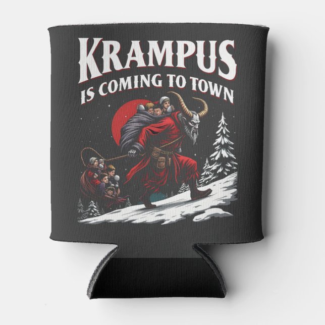 Enfriador De Latas Krampus llega a la ciudad de los Navidades Krampus (Anverso)
