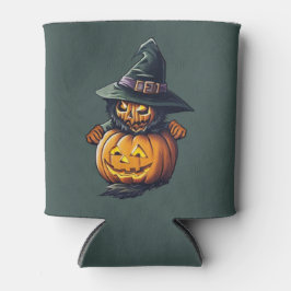 Enfriador De Latas Kürbishexe im Katzenkostüm - 