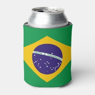Enfriador De Latas La bandera del Brasil Bandeira hace el Brasil