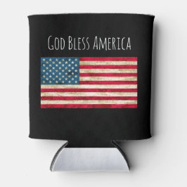 Enfriador De Latas La bandera estadounidense con problemas puede o fr