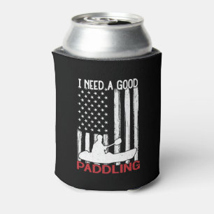 Enfriador De Latas La bandera estadounidense vintage que necesito es 