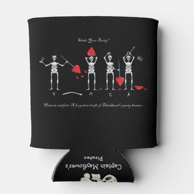 Enfriador De Latas La Bandera Negra Del CAPITÁN MAYFLOWER (Reverso)