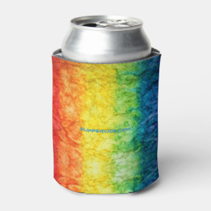 Enfriador De Latas La bandera teñida con efecto arcoíris de SlipperyJ