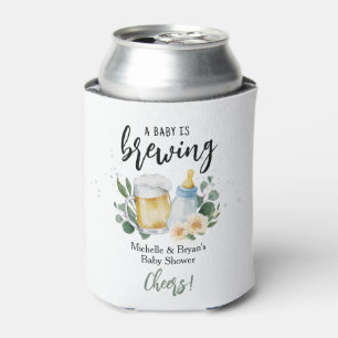 Enfriador De Latas La Bebé Está Preparando Verdor Brindis por Baby Sh