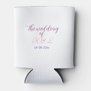 Enfriador De Latas La boda de la letra inicial del nombre de la parej