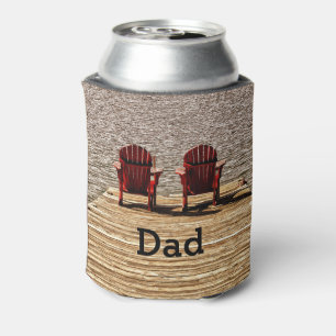 Enfriador De Latas La cabaña Adirondack preside al papá