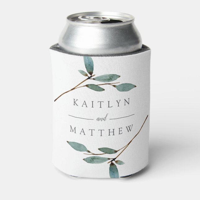 Enfriador De Latas La colección de Bodas de los Bliss botánicos (Reverso de la lata)