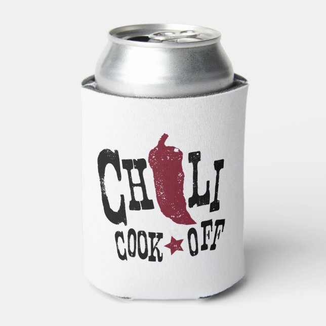 Enfriador De Latas La competencia de Cocina Roja Chili (Lata Anverso)
