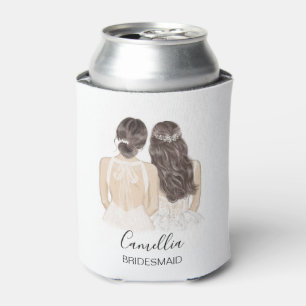 Enfriador De Latas La dama de honor ilustrada de mano puede Guay