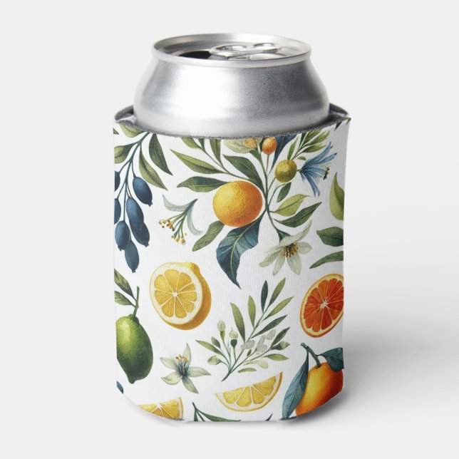 Enfriador De Latas La Dolce Vita Citrus Vibrante Estilo Mediterráneo (Lata Anverso)