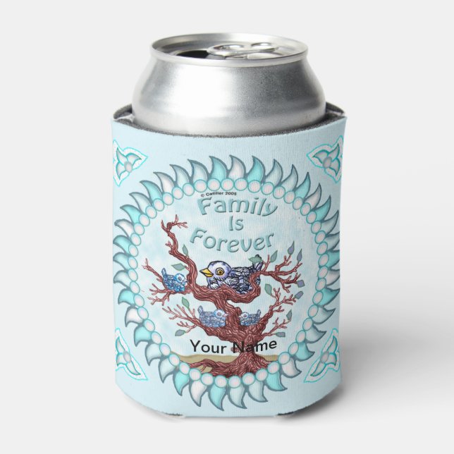 Enfriador De Latas La familia es para siempre (Lata Anverso)
