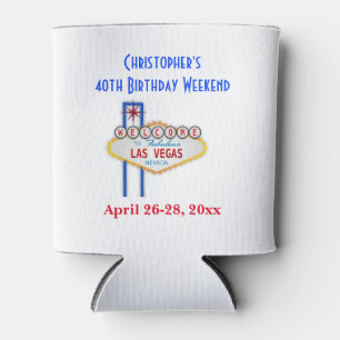 Enfriador De Latas La fiesta de cumpleaños de Las Vegas