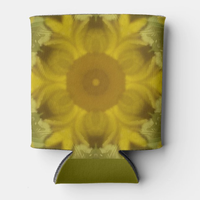 Enfriador De Latas La flor del sol estalla dorada (Anverso)