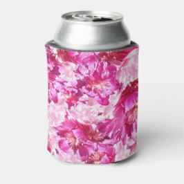 Enfriador De Latas La flor rosada de los Peonies puede cubrir