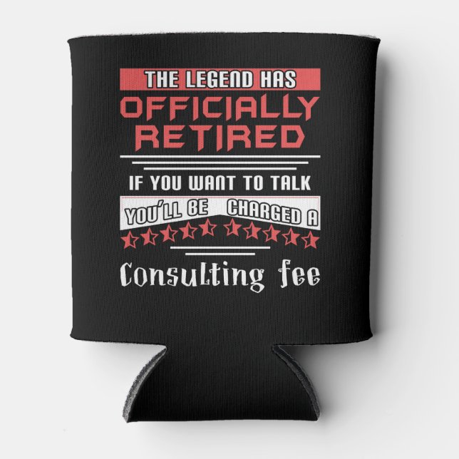 Enfriador De Latas La Leyenda Ha Retirado Oficialmente La Jubilación  (Anverso)