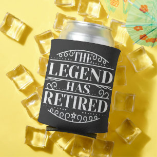 Enfriador De Latas La leyenda se ha retirado el regalo de papá de ret