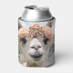 Enfriador De Latas La llama divertida de la alpaca no me toca escupe