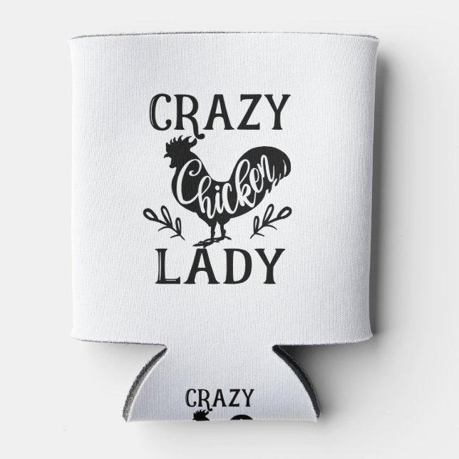 Enfriador De Latas La loca dama de pollo (Anverso)