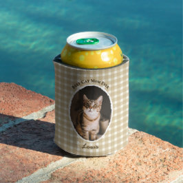 Enfriador De Latas La Mejor Mamá de Gatos Personalizada Divertida Lin