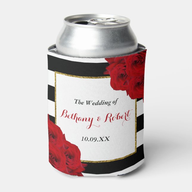 Enfriador De Latas La moderna colección de Bodas de lujo Moda - Roses (Lata Anverso)