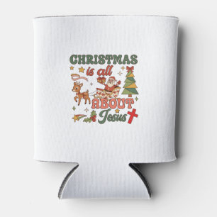 Enfriador De Latas La Navidad se trata de Jesús Santa Trineo Reno