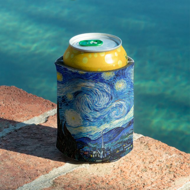 Enfriador De Latas La noche estrellada de Vincent Van Gogh (Piscina in situ)