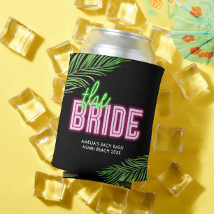 Enfriador De Latas La Novia Verde & Rosa Tropical Bach