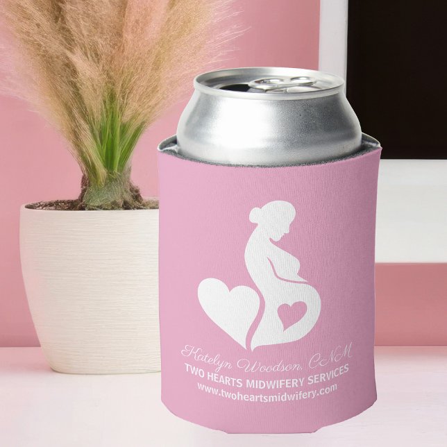 Enfriador De Latas La partera Doula Services Hermosa gestación Rosa (Subido por el creador)