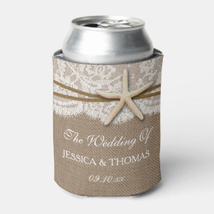 Enfriador De Latas La Rustic Starfish Beach Wedding