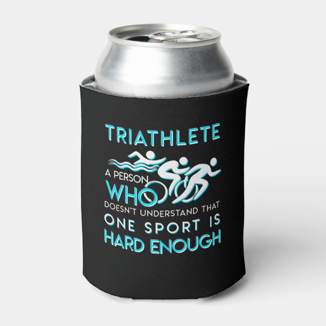 Enfriador De Latas La Triatlón No Entiende Un Deporte Duro (Lata Anverso)