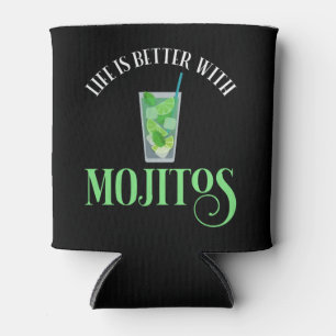 Enfriador De Latas La Vida Es Mejor Con Mojitos