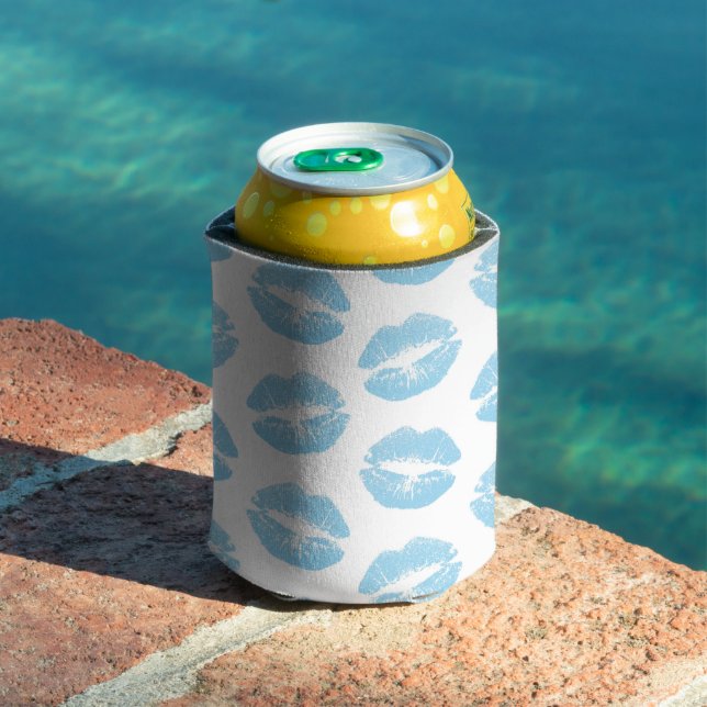 Enfriador De Latas Labios Azules, Patrón De Labios, Labios Azules, Be (Piscina in situ)